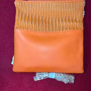 Urban Expressions Orange Clutch**NEW W/TAGS**VEGAN APPROVED